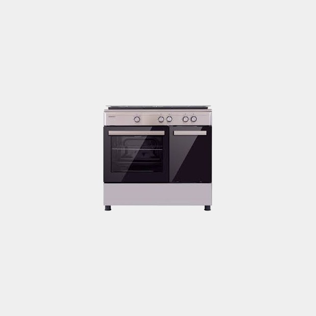 Infiniton Cc90x2w4f Ix cocina de 4 fuegos inox 80x90x60cm