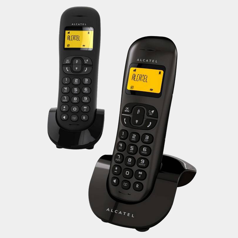Telefono inalambrico Alcatel C-250 negro Duo manos libres