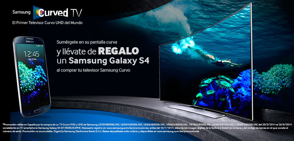 Promocion Samsung para televisores curvos