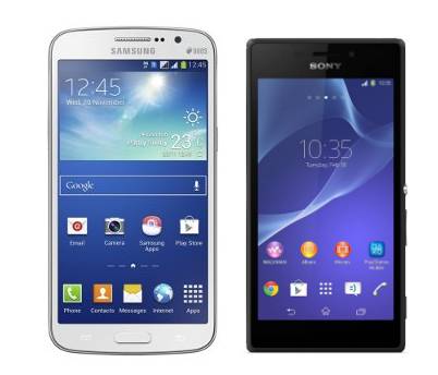 Samsung galaxy grand 2 frente al Sony xperia m2