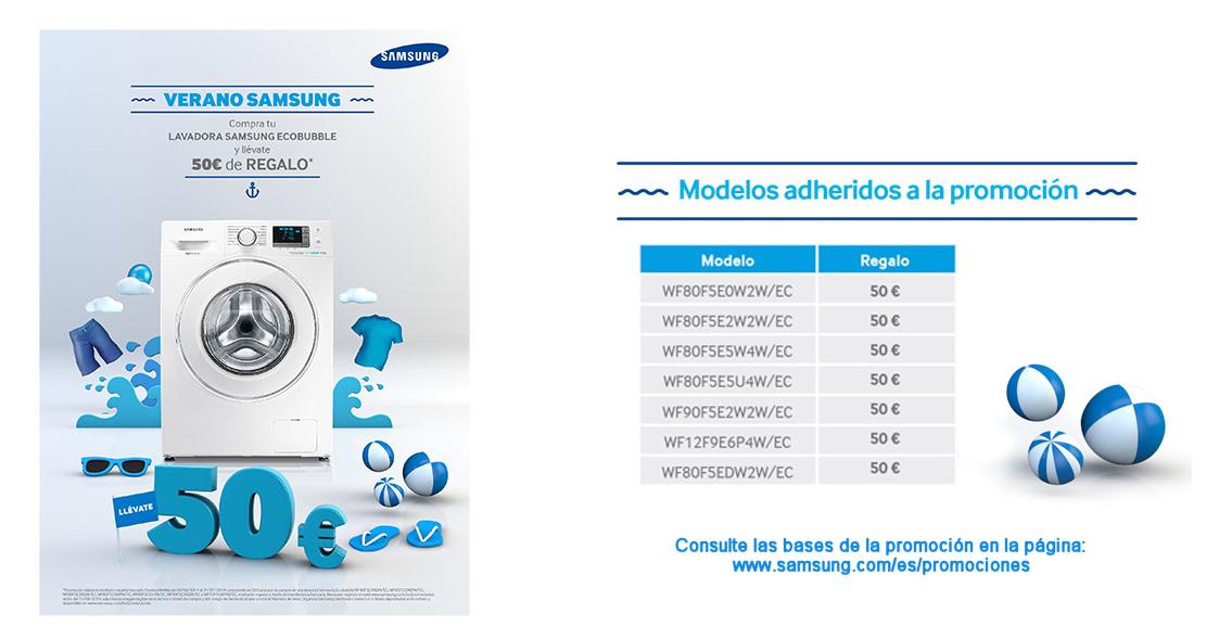 Promociones de verano en lavadoras samsung