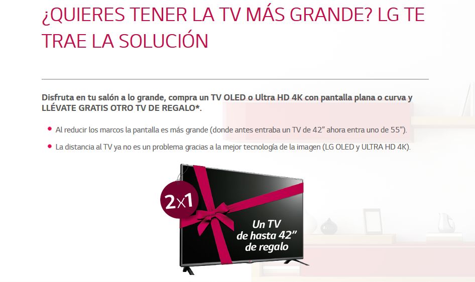 Promocion televisores LG OLED-4K