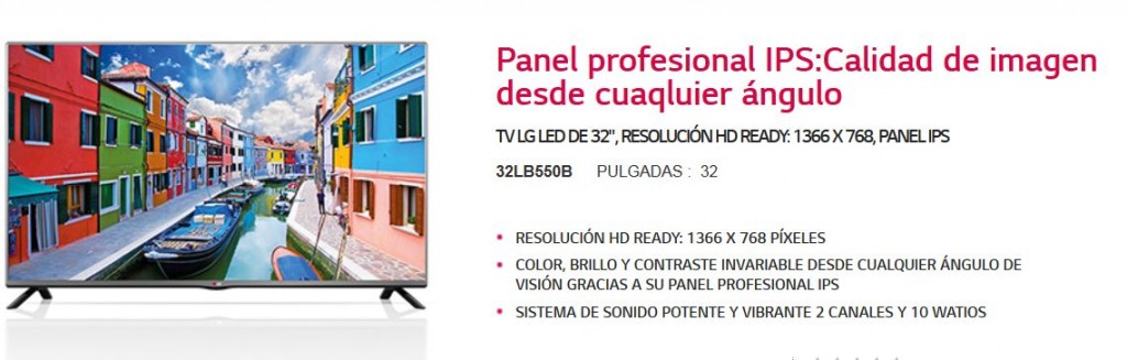 LG 32lb550b regalo promocion