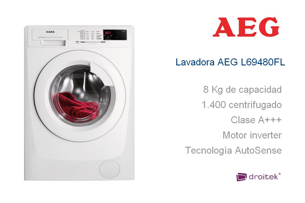 AEG L69480FL lavadora