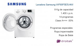 Lavadora Samsung WF90F5E5U4W