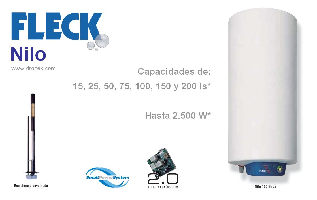 TERMO ELECTRICO FLECK BON 100 LITROS