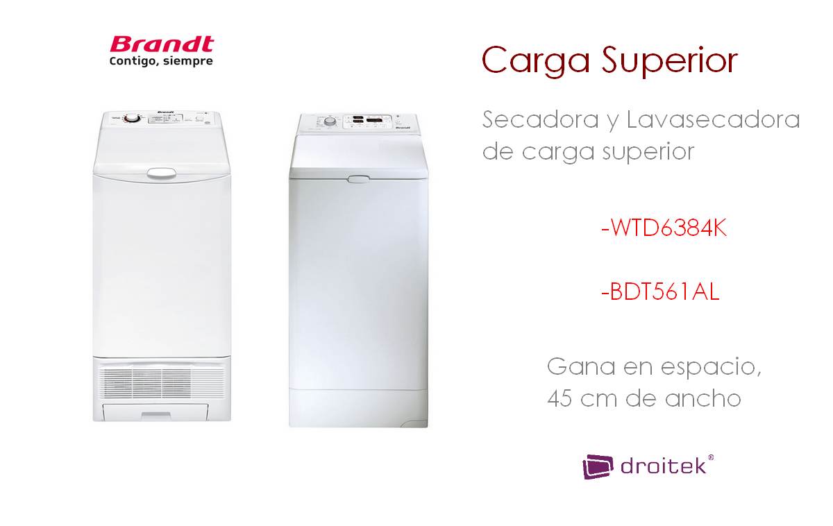 Secadora BRANDT carga superior 6kg - Cabau Oportunitats