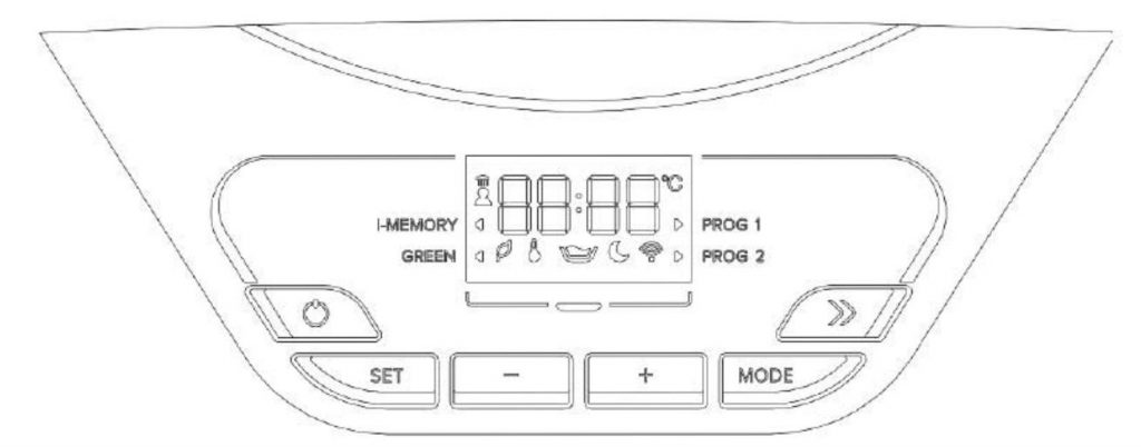 Ariston Lydos Hybrid pantalla digital