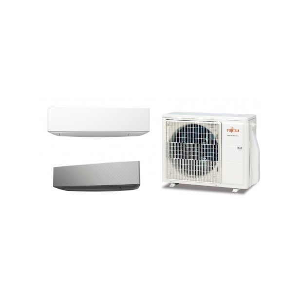 Fujitsu Asy40k-ke aire acondicionado split /A+ R32 Plata