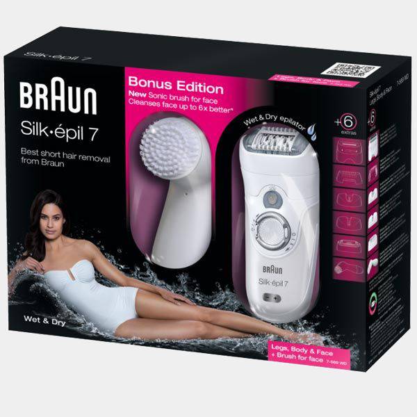 Braun 7-569wd Wet & Dry+cepillo Exfoliante depiladora