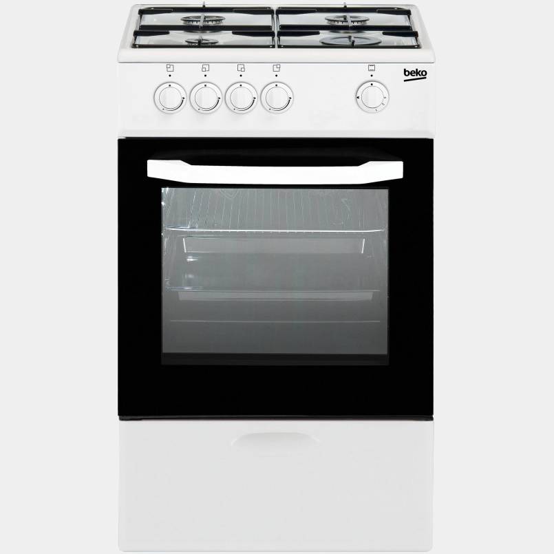 Beko Csg42009dw cocina de gas 4 fuegos 50x50