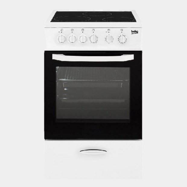 Beko Css48100gw cocina elétrica vitrocerámica 3 fuegos
