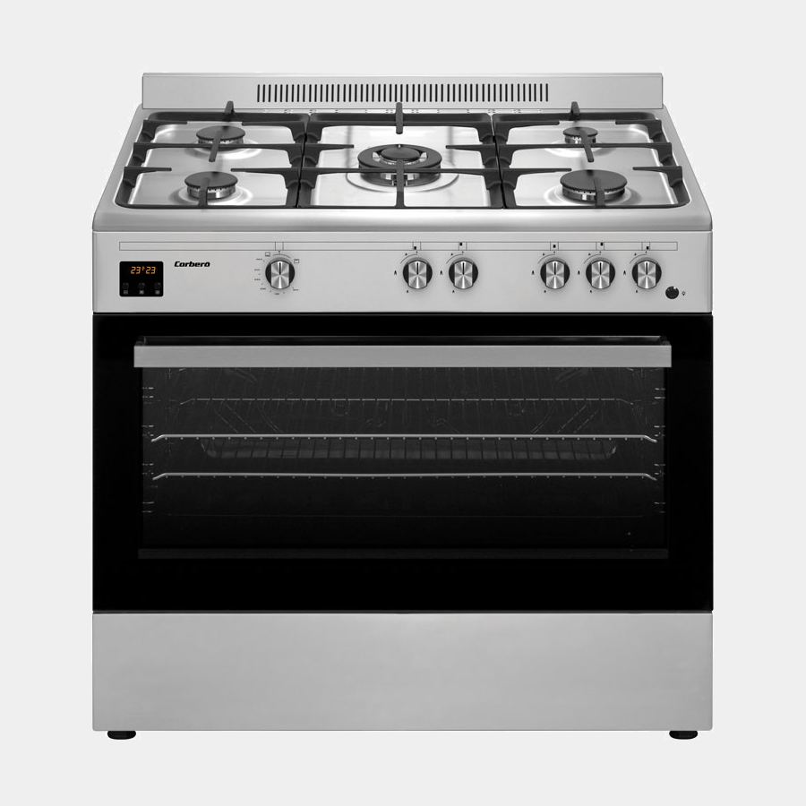 Corbero Cc900x cocina inox gas butano 5 fuegos 90x60 Corbero Cc900x cocina inox gas butano 5 fuegos 90x60