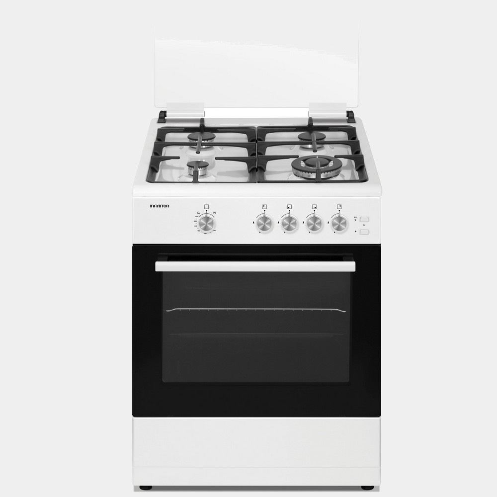 Infiniton Cc60ble Cocina blanca 4 fuegos 86x60x61