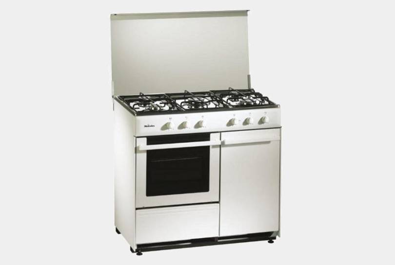 Meireles G2950dvw cocina gas de 5 fuegos con portabombonas 90X55