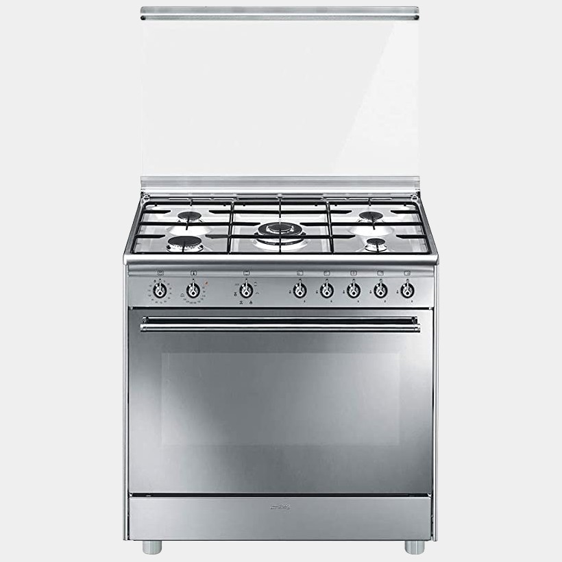 Smeg Sx91sv9 cocina de gas natural 5 fuegos Inox 90x60