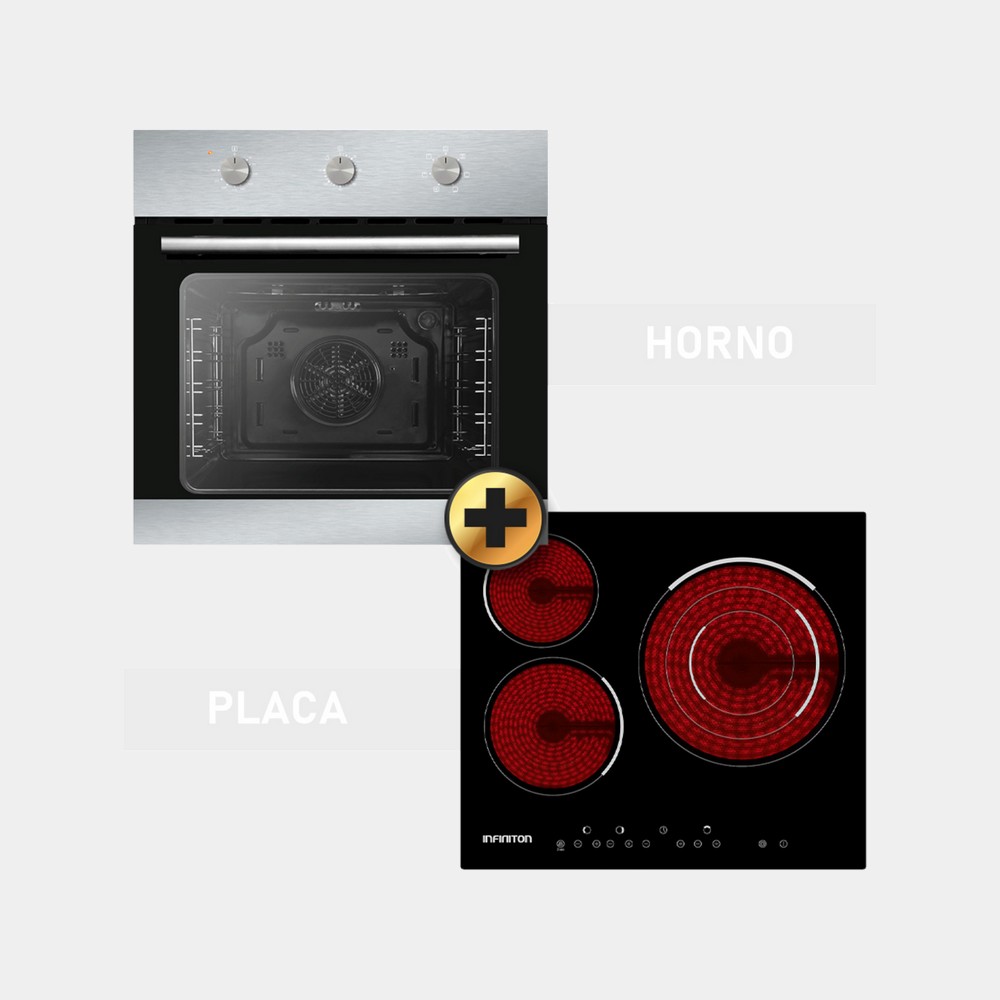 Infiniton HV6FBV3F conjunto de horno y placa vitroceramica