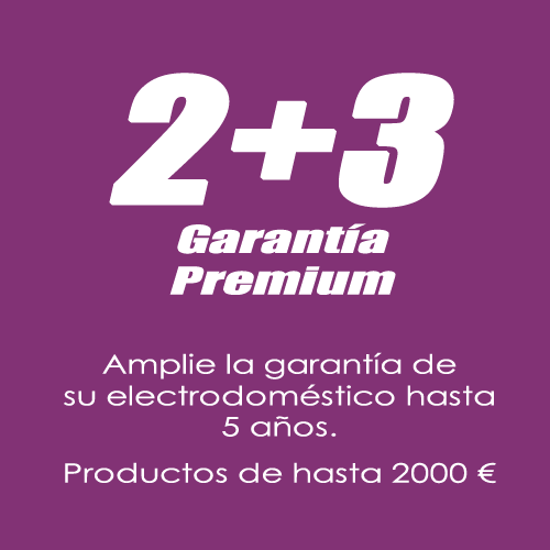 +3 años de garantia extra para electrodomesticos de hasta 2000€