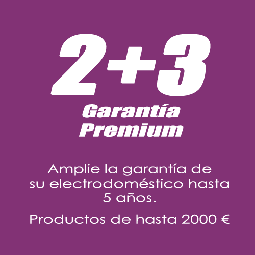 +3 aÃ±os de garantia extra para electrodomesticos de hasta 2000â‚¬