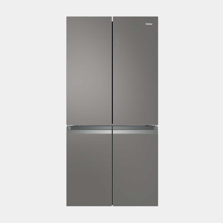 Haier Htf540dgg7 frigorifico cristal inox 190x90 no frost F