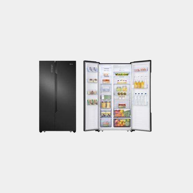 Hisense Rs670n4bf3 frigorifico americano negro 178x91