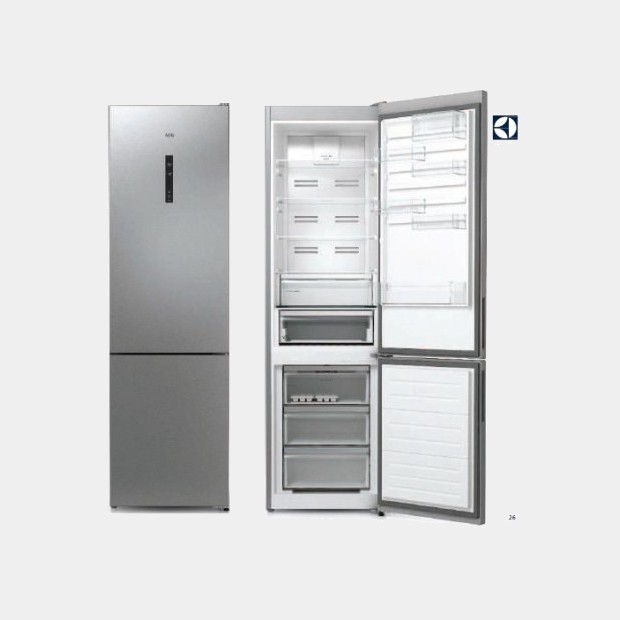 AEG Rcb736d3mx frigorífico combi inox 201x60 no frost