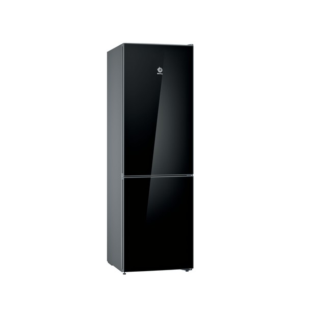 Balay 3kfe565bi frigorÃƒÂ­fico combi cristal negro 186x60 no frost