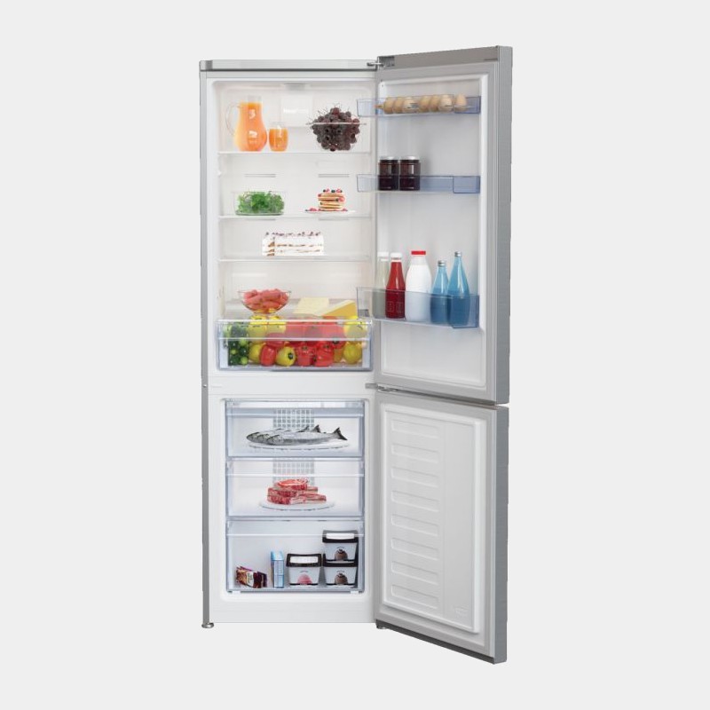 Beko RCNE365K20XB Frigorifico Combi look inox 185x60 no frost A+