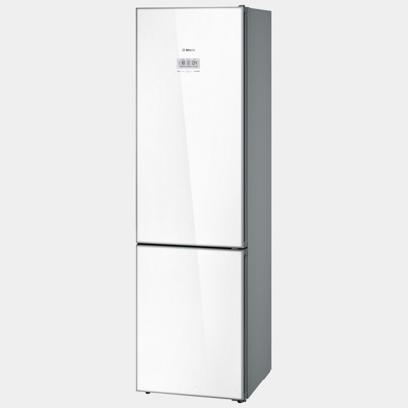 Bosch Kgf39sw45 frigorifico combi 203x60 no frost cristal blanco