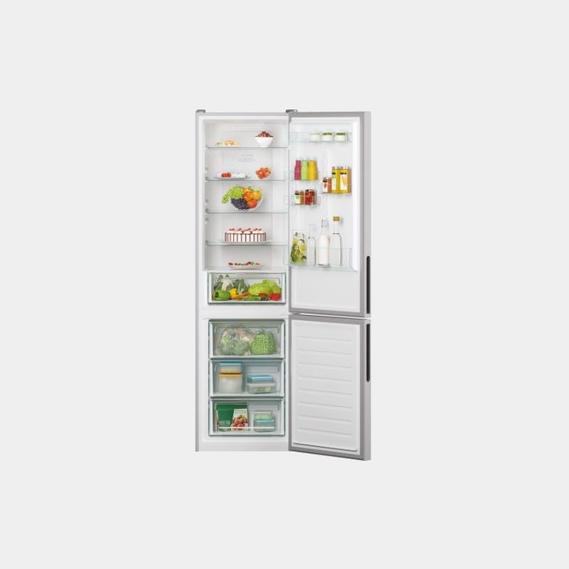 Candy Cce3t620fs frigorifico combi Inox 200x60 F