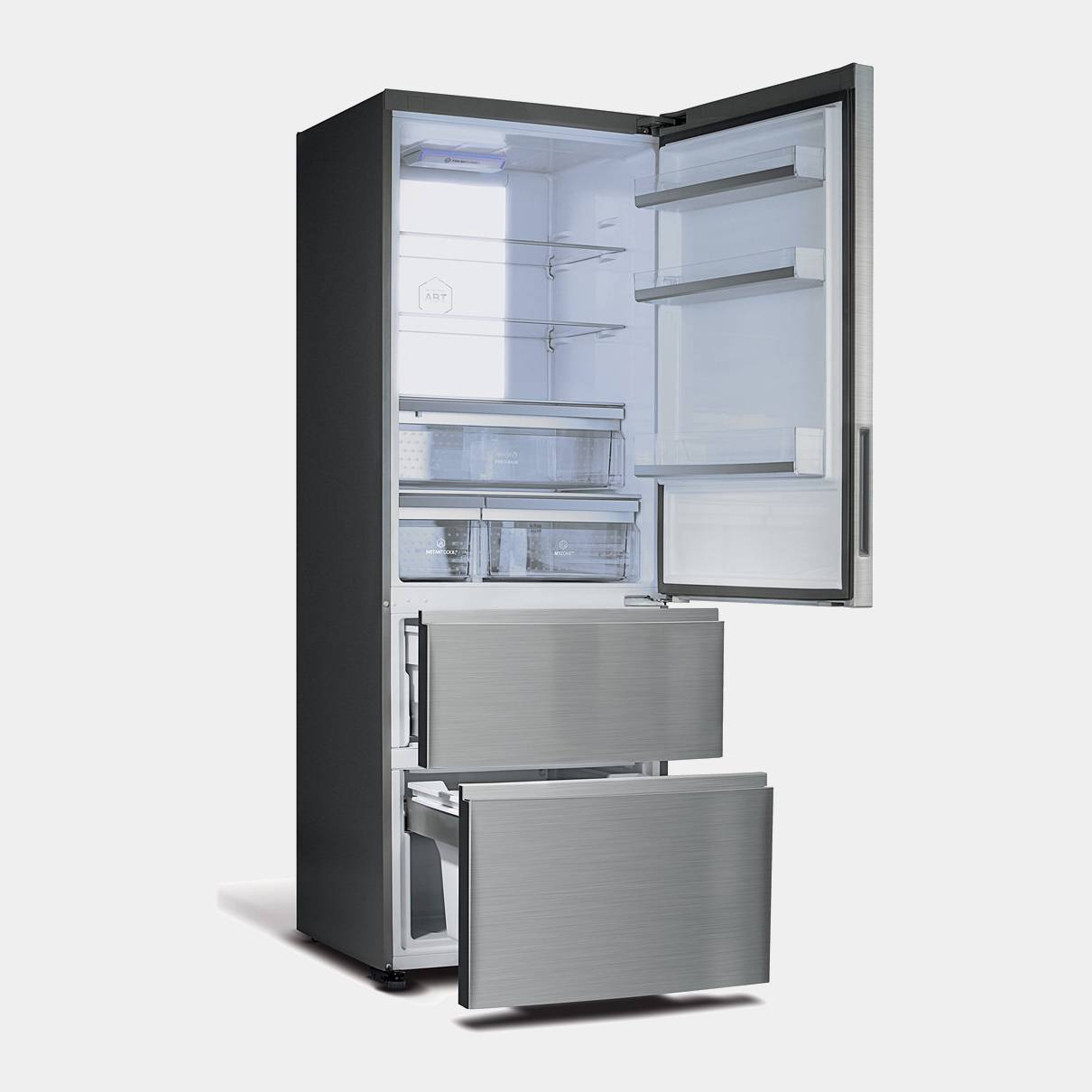 Фирмы производителей холодильников. Холодильник Haier a3fe742. Холодильник многодверный Haier a3fe742cmjru. Haier 640 холодильник. Холодильник Haier 70.