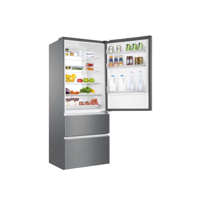 Haier A3fe743cpj frigo combi titanium 190x70 no frost E