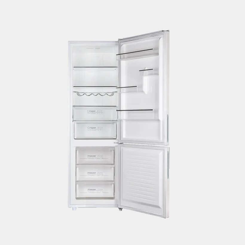 Infiniton Fgc868wg frigorifico cristal blanco 185x60 no frost D