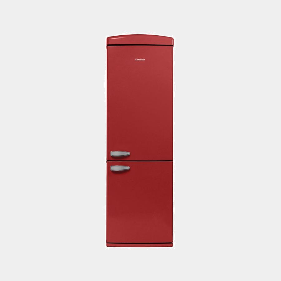 Meireles Mfc365r frigorífico combi rojo 190x60 no frost A+