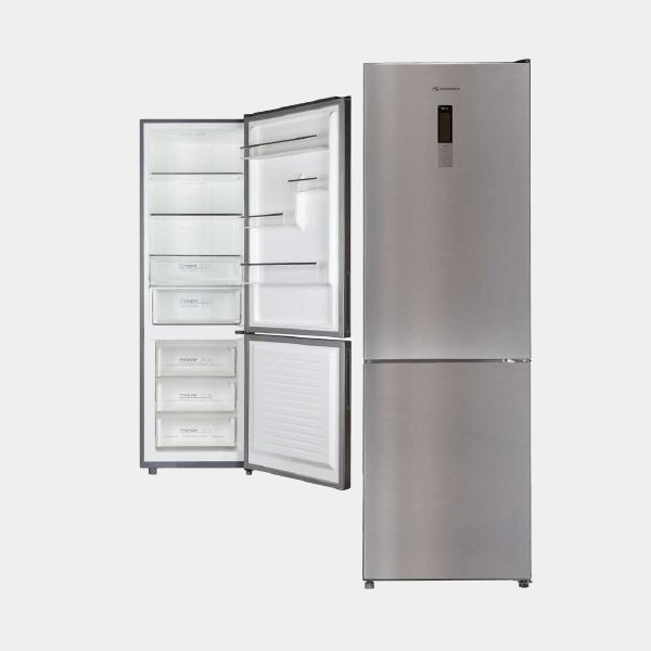 Schneider Sfcnf18502dx frigorífico combi inox 185x59,5 no frost