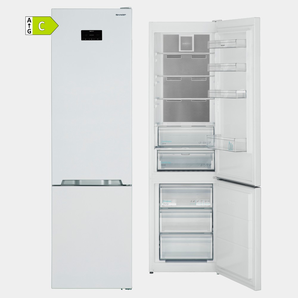 Sharp Sjba22ihxwc frigorifico combi blanco de 201x60 no frost C