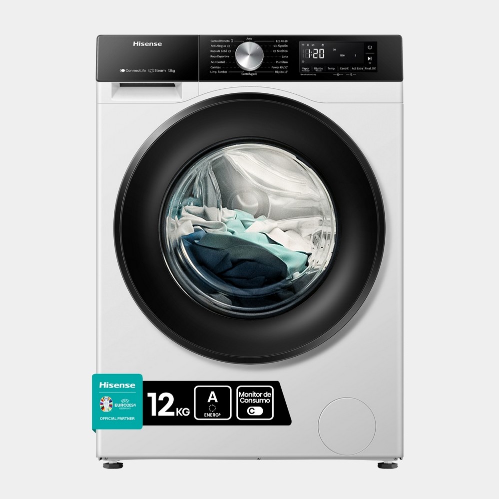 Hisense Wf3s1243bw3 lavadora de 12kg y 1400rpm A