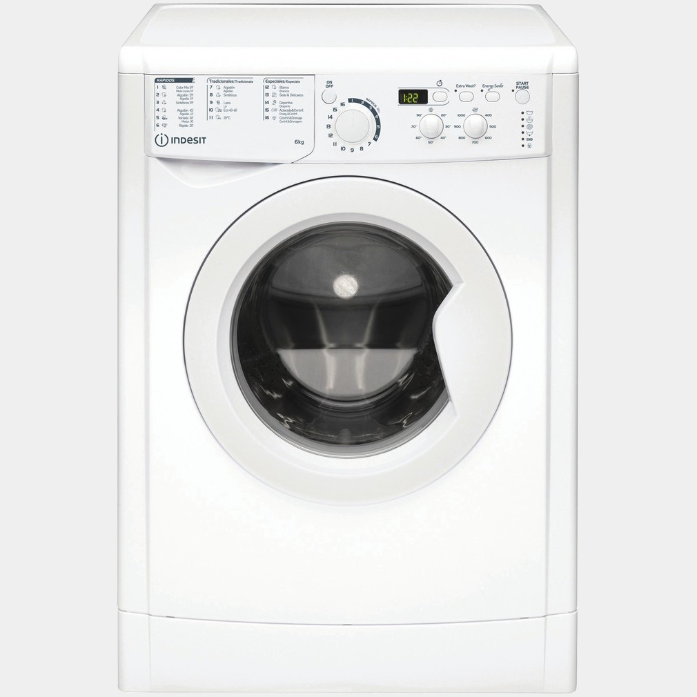 Indesit EWD61051WSPT lavadora de 6kg 1000rpm