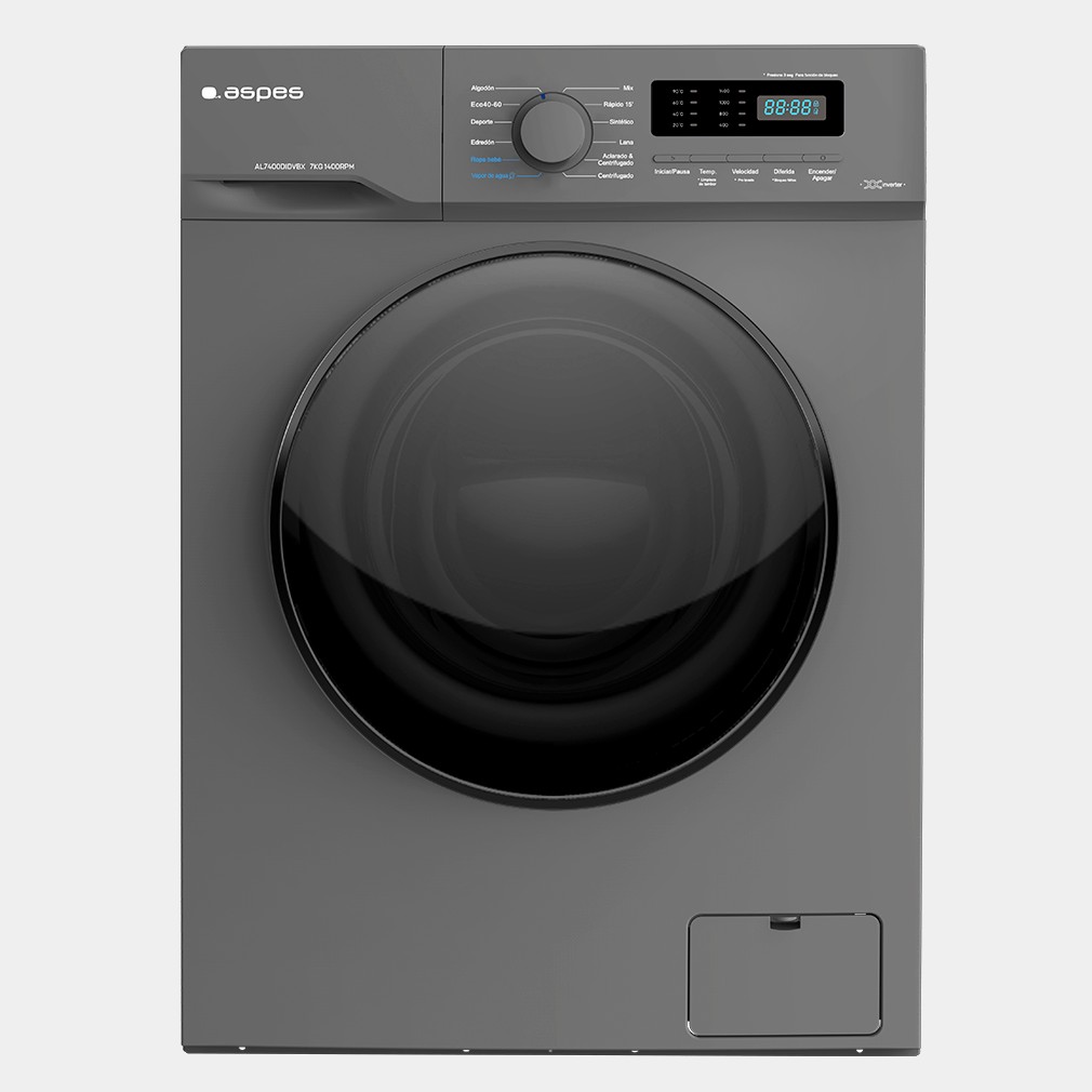 Aspes AL7400DIDVBX Lavadora inox de 7kg 1400rpm D