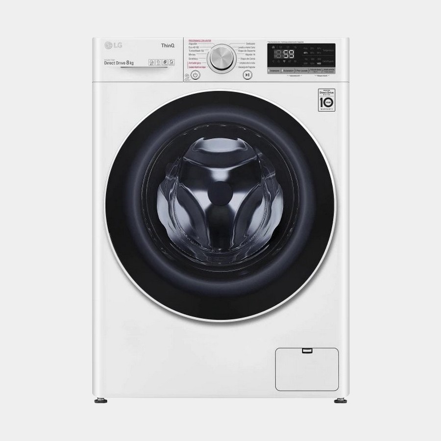 LG F4wv5008s0w lavadora de 8kg 1400rpm A+++