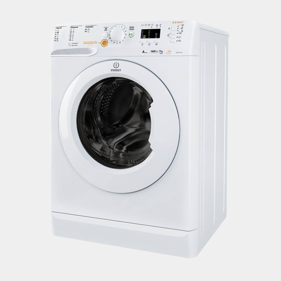 Lavasecadora Indesit Xwda-751680xeu 7kg y 5kg 1600 rpm A/A/A