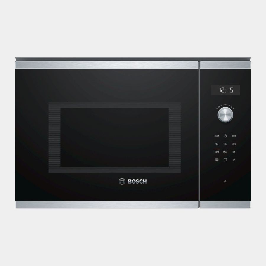 Bosch Bel554ms0 microondas integrable con grill negro/inox