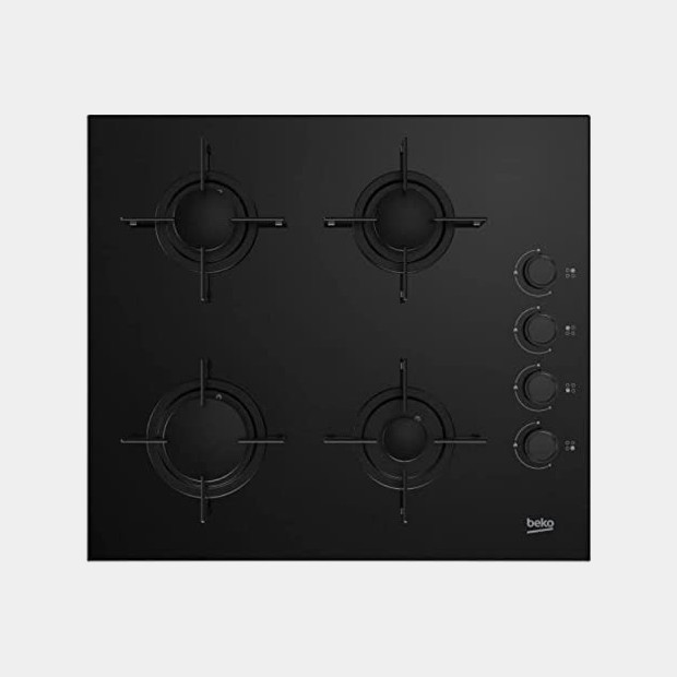 Beko Hing64120sb placa cristalgas 4 fuegos butano