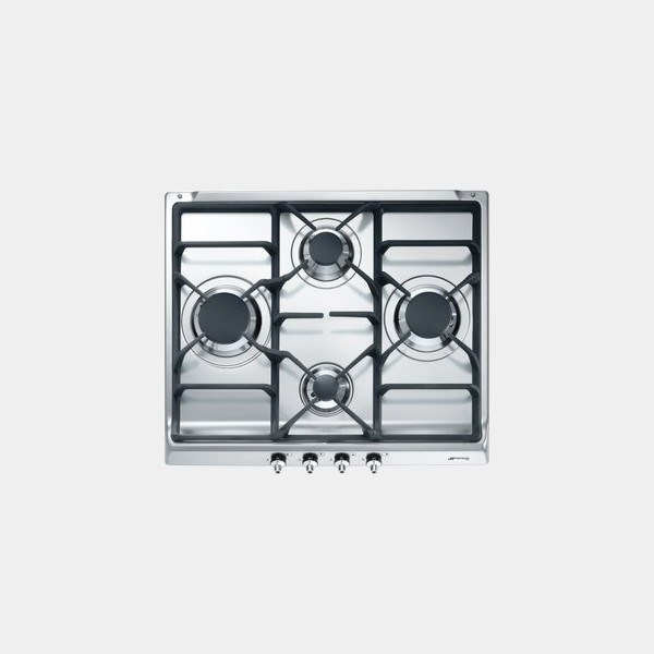 Smeg Se60sgh3 placa de gas natural inox 4 fuegos