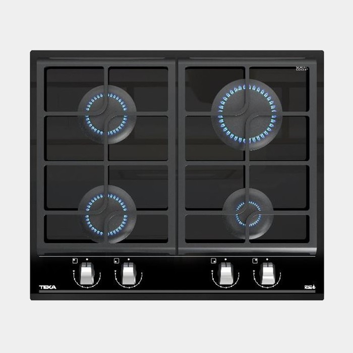 Teka Gzc64300xbn placa cristal negro de gas natural 4 fuegos