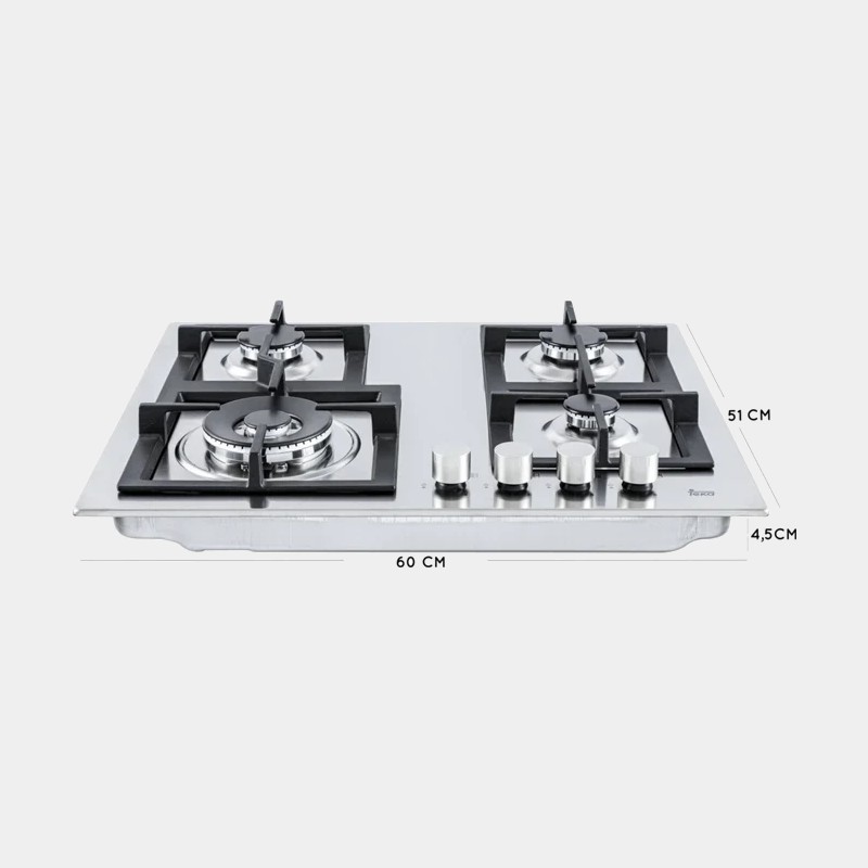 Teka Efx 60 4g Ai al Dr Ci placa de gas natural 4 fuegos inox