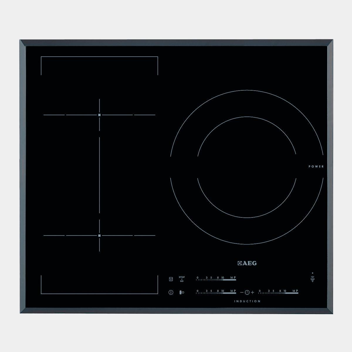 Placa de induccion AEG HKL65310FB 3 fuegos Biselada