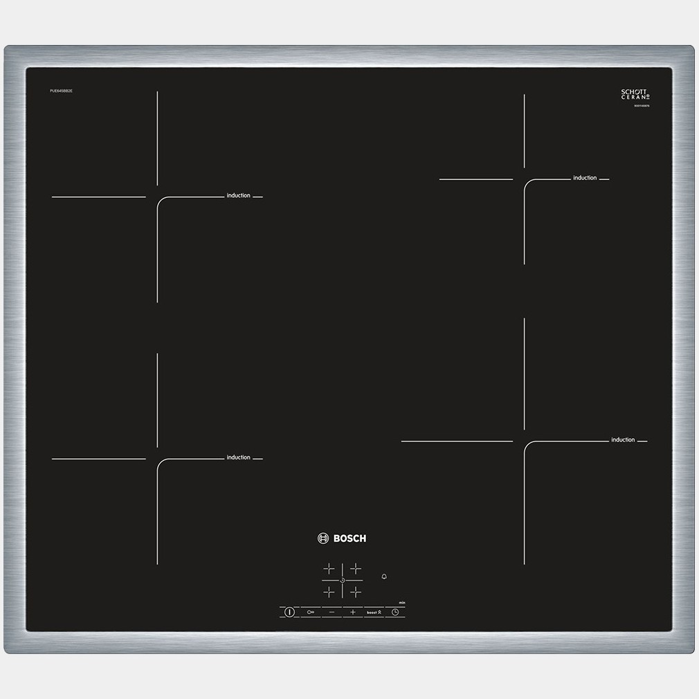 Bosch Pue645bb1e placa de inducción 4 fuegos