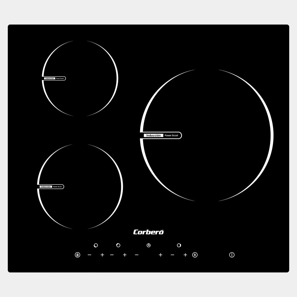 Induccion Corbero Cciy3026 3 Zonas Biselada