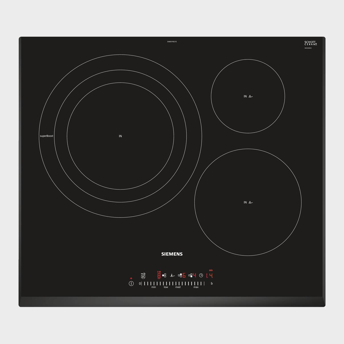 Placa de induccion Siemens EH651FDC1E 3 fuegos